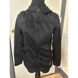 Spyder soft shell hooded jacket size small‎